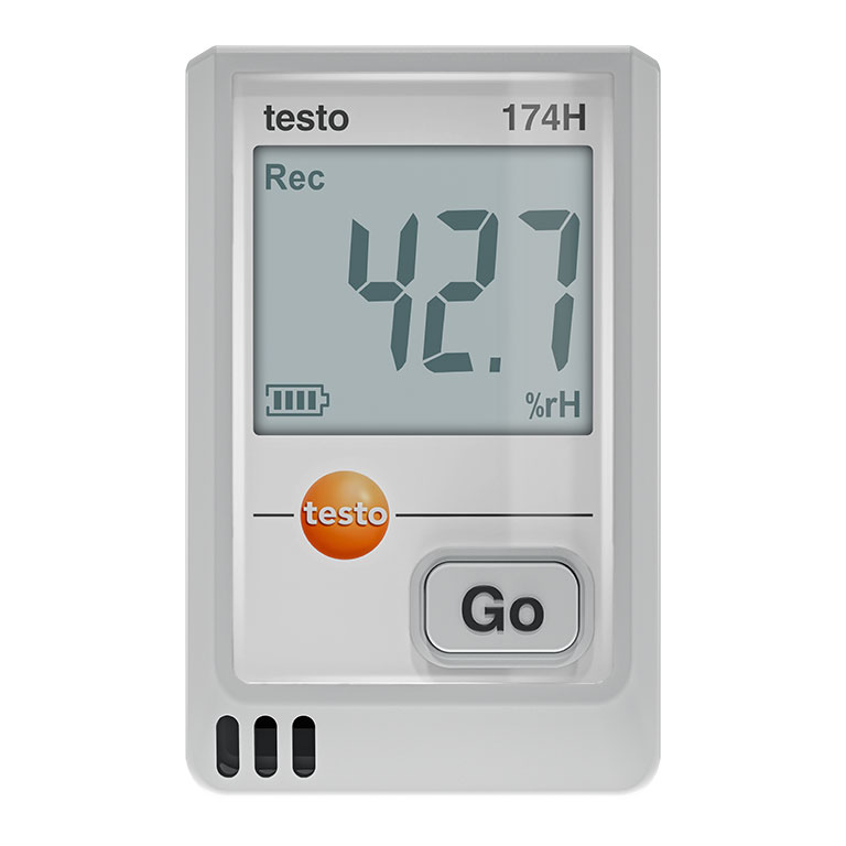 Nhiệt ẩm kế tự ghi mini testo 174 H cho thực phẩm